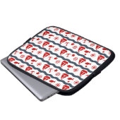 Süßes maritimes Muster Laptopschutzhülle (Vorne Knopf)