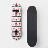 Süßes maritimes Muster Skateboard (Vorderseite)