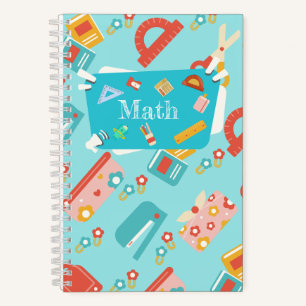 Süßes Mathematik-Notizbuch für Kinder Notizblock