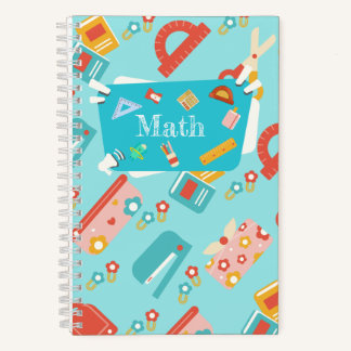 Süßes Mathematik-Notizbuch für Kinder Notizblock