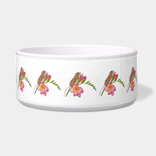 Süßes Maus-Wasserfarben-Blumendesign Napf