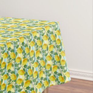 Süßes mediterranes Sommer-Limonen-Fruchtkunst-Must Tischdecke
