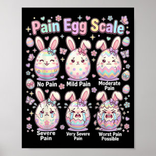 Süßes Medizin-Hasen-Ei-Ostern-Krankenschwester-Sch Poster