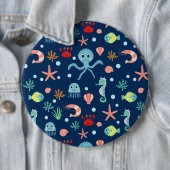 Süßes Meeresleben-Muster Button (Beispiel)