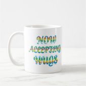 Süßes mehrfarbiges Design mit Text Kaffeetasse (Links)