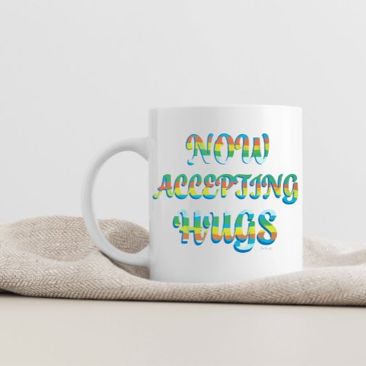 Süßes mehrfarbiges Design mit Text Kaffeetasse