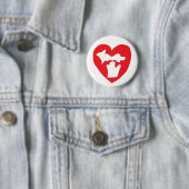 Süßes Michigan Pride Herz Button (Beispiel)