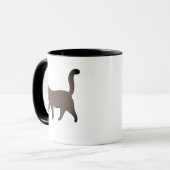 Süßes minimalistisches Katzen-Grafikdesign | Einfa Tasse (Vorderseite Links)