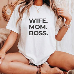 Süßes Minimalistisches Shirt für Ehefrau Mutter Ch