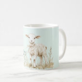 Süßes Minz-Lamm Ostern Kaffeetasse (VorderseiteRechts)