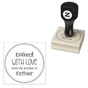 Süßes mit Liebe gebacken Gummistempel