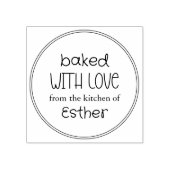 Süßes mit Liebe gebacken Gummistempel (Prägung)