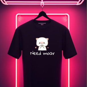 Süßes Mochi-Katzen-T-Shirt – 'Brauche Mehr' Tri-Blend Shirt
