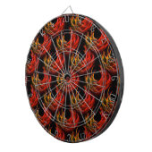 Süßes modernes Boho-elegantes abstraktes Kunstmust Dartscheibe (Vorderseite rechts)