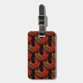 Süßes modernes Boho-elegantes abstraktes Kunstmust Gepäckanhänger (Vorderseite vertikal)