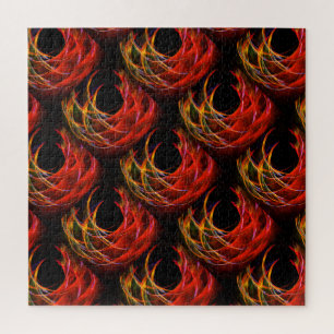 Süßes modernes Boho-elegantes abstraktes Kunstmust Puzzle