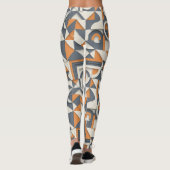 Süßes modernes Fliesenmuster Leggings (Rückseite)