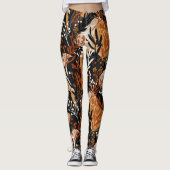 Süßes modernes Fliesenmuster Leggings (Vorderseite)