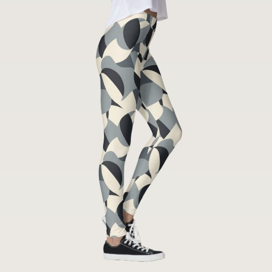 Süßes modernes Fliesenmuster Leggings (Rechts)