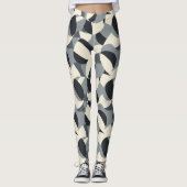 Süßes modernes Fliesenmuster Leggings (Vorderseite)