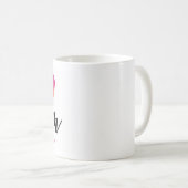 Süßes modernes Mutti-Herz-Design Kaffeetasse (VorderseiteRechts)