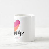 Süßes modernes Mutti-Herz-Design Kaffeetasse (Mittel)