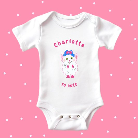 Süßes Monster Baby Strampler