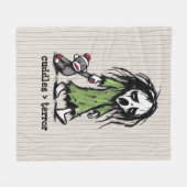 Süßes Monster Banshee Sock Monkey Spielzeug Lustig Fleecedecke (Vorderseite (Horizontal))