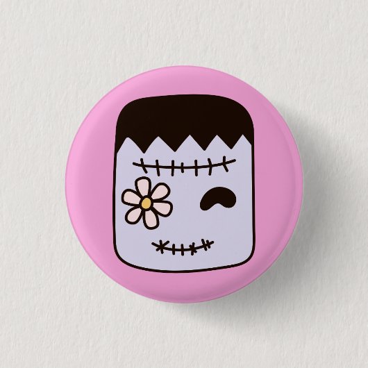 Süßes Monster Button (Vorderseite)
