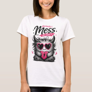 Süßes Monster glorreiches Chaos Grafik T-Shirt