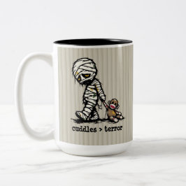 Süßes Monster-Mumien-Sockenäffchen-Spielzeug Lusti Zweifarbige Tasse