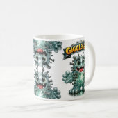 Süßes Monster namens "Giggle Gear" Kaffeetasse (VorderseiteRechts)