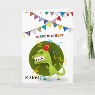 Süßes Monster, süßer Geburtstag Karte