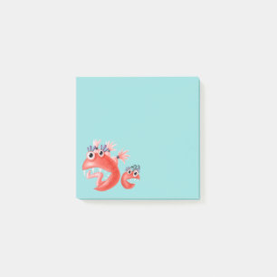 Süßes Monster total verrückte lustige Kinder Post-it Klebezettel