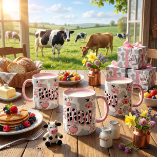 Süßes „Moo Cow“-Cartoon-Design Tasse