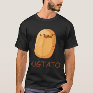 Süßes Mops-Kartoffel-Shirt lustiger Hund Kartoffel T-Shirt