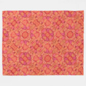 Süßes Mosaik-Herzen-Design Fleecedecke (Vorderseite (Horizontal))