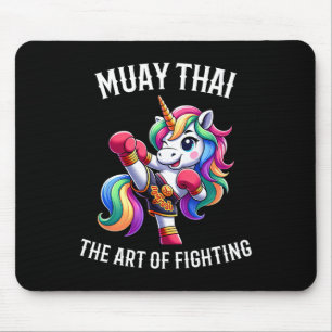 Süßes Muay Thai Einhorn - Kickboxen und Einhorn Th Mousepad