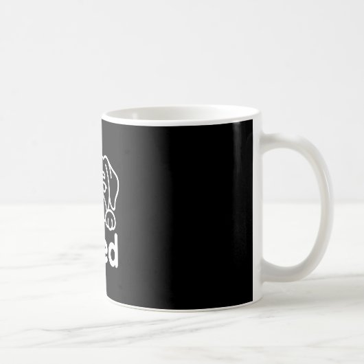 Süßes müdes Hundedesign Kaffeetasse (Rechts)