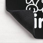 Süßes müdes Hundedesign Mousepad (Ecke)