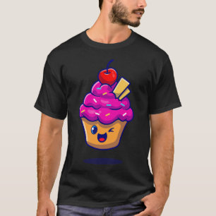 Süßes Muffin-Cartoon Süßes Familienschenkidee für  T-Shirt