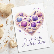Süßes Muschel-Herz-Strand-Liebe Valentinstag