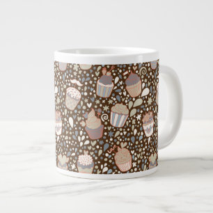 Süßes Muster aus leckeren Kuchen Jumbo-Tasse