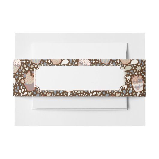 Süßes Muster gemacht von den geschmackvollen Einladungsbanderole (Vorderseite Beispiel)