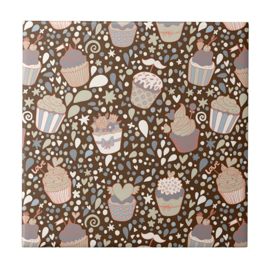 Süßes Muster gemacht von den geschmackvollen Fliese (Vorderseite)