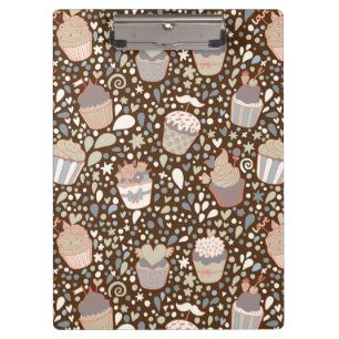 Süßes Muster gemacht von den geschmackvollen Klemmbrett