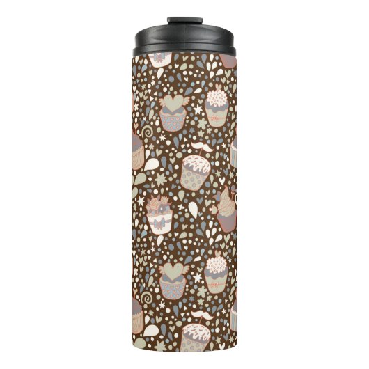 Süßes Muster gemacht von den geschmackvollen Thermosbecher (Vorderseite)