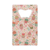 Süßes Muster Kreditkarten Flaschenöffner (Rückseite)