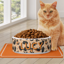 Süßes Muster Orange Schwarze Katze