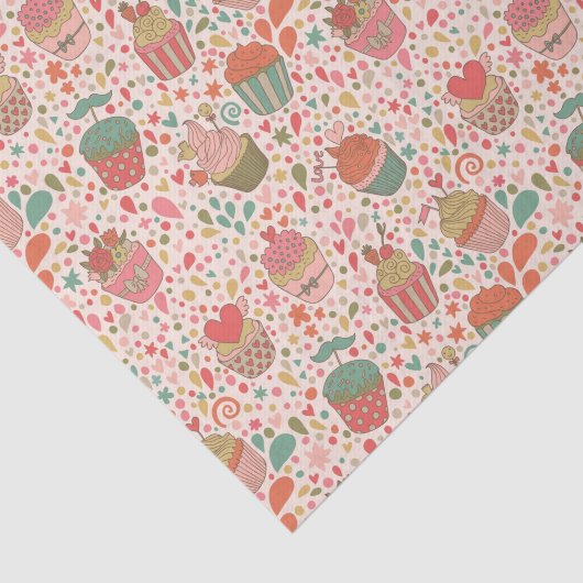 Süßes Muster Seidenpapier (Ausschnitt)